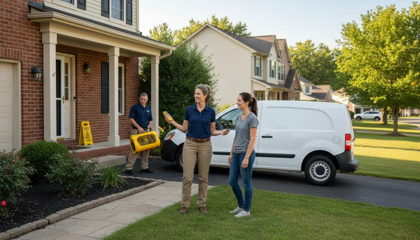 Residential water damage restoration in Roxie, MS